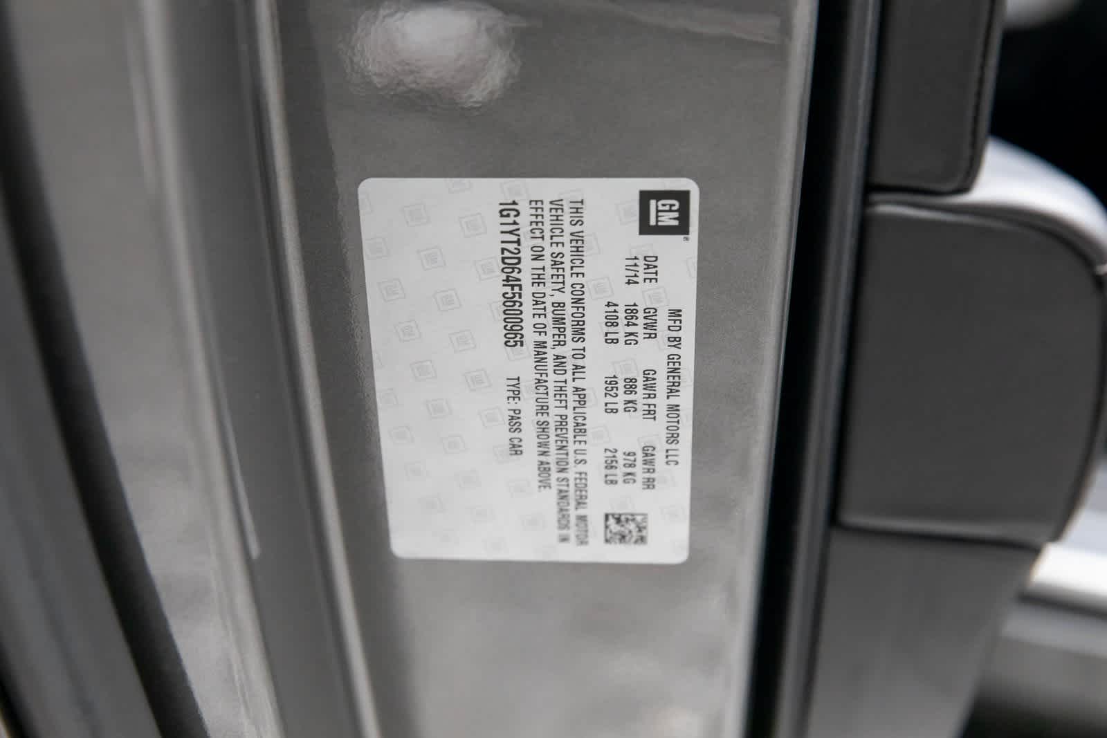 2015 Chevrolet Corvette Z06 3LZ