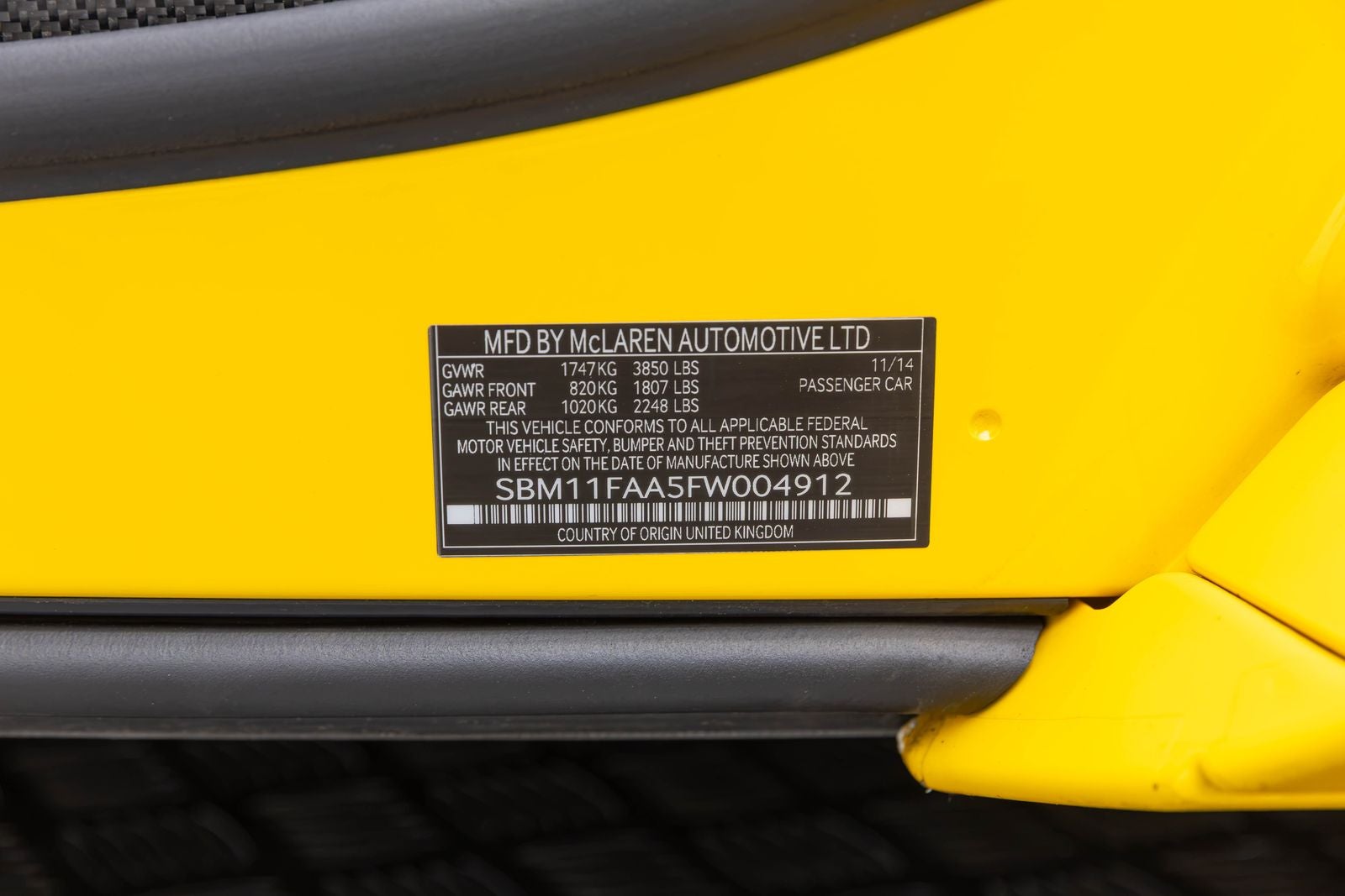 2015 McLaren 650S 2dr Conv Spider