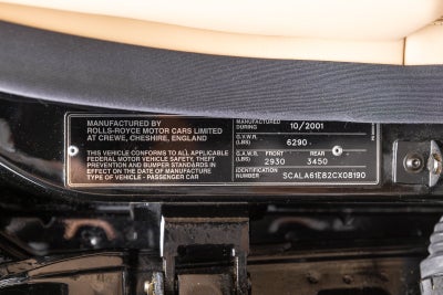 2002 Rolls-Royce Silver Seraph 4dr Sdn