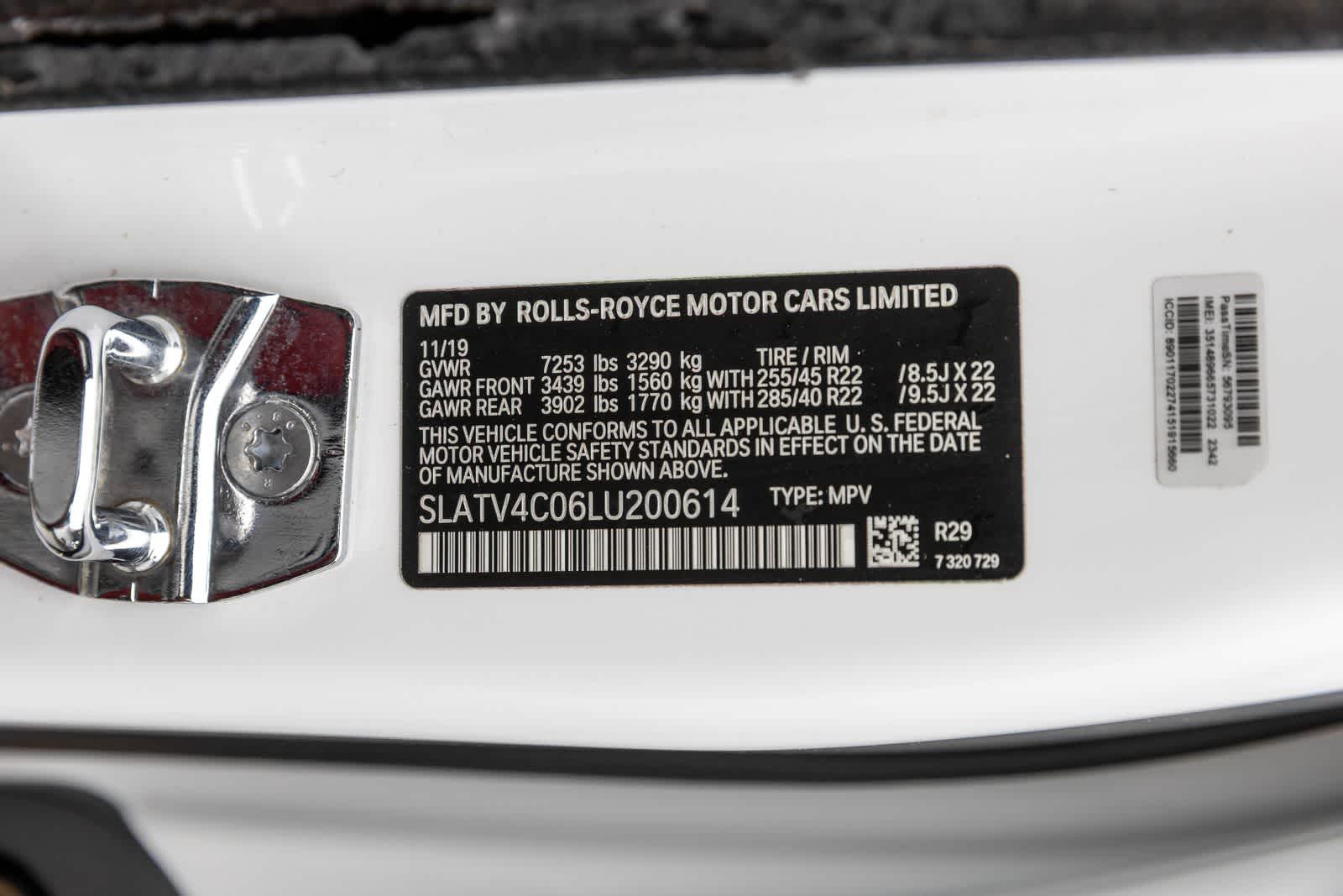 2020 Rolls-Royce Cullinan Sport Utility