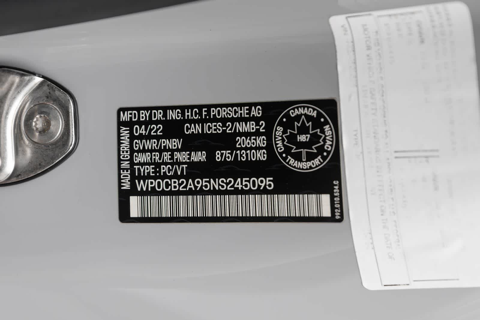 2022 Porsche 911 Base