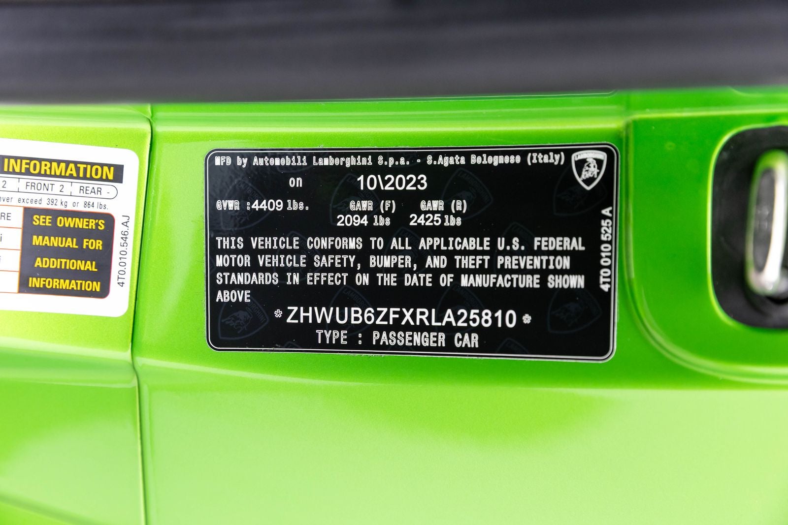 2024 Lamborghini Huracan Tecnica Coupe