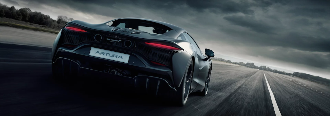 2022 McLaren Artura on the road