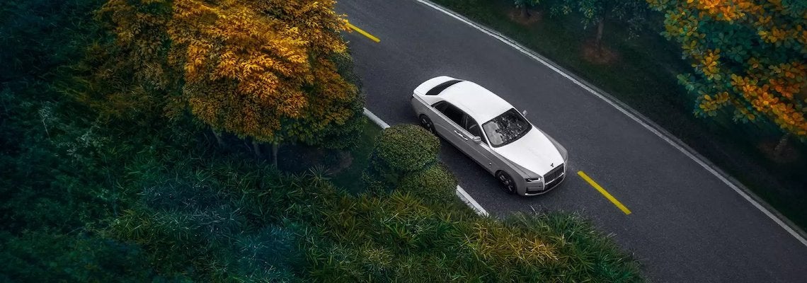 Rolls-Royce Ghost from overhead
