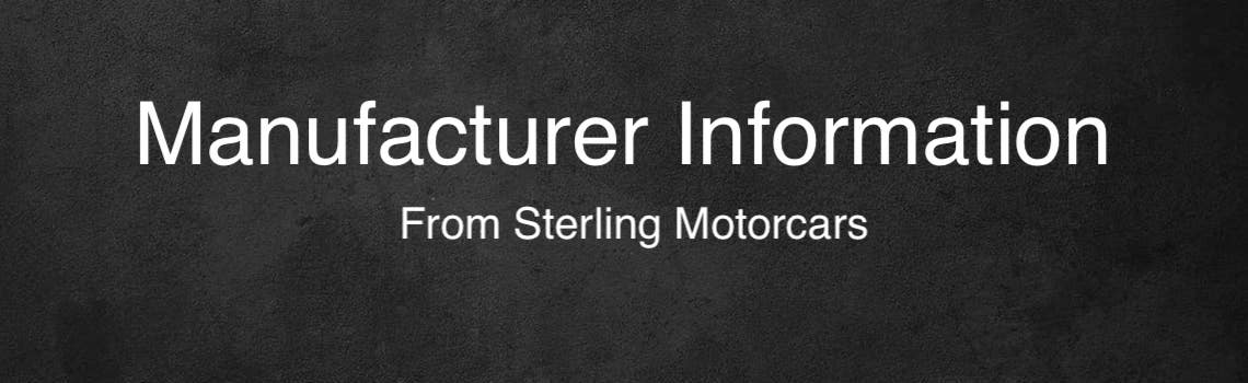 Manufacturer Information